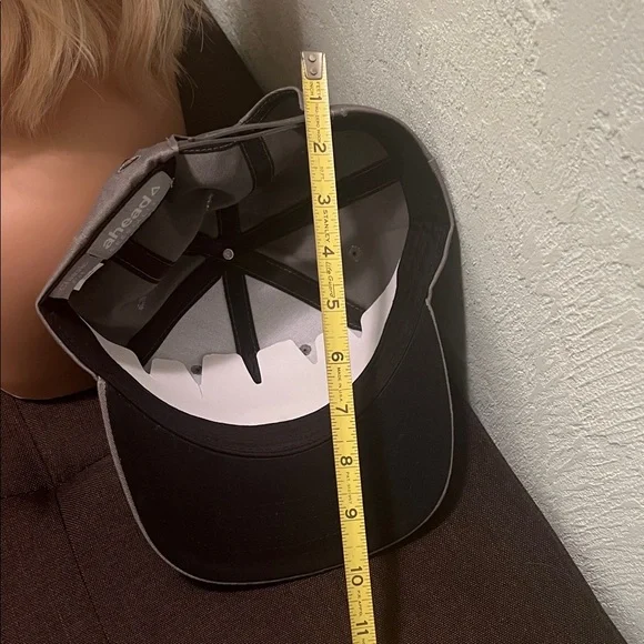 #1596** John Deere Light Gray Cap with Lime Logo - Unisex - Picture 8 of 8